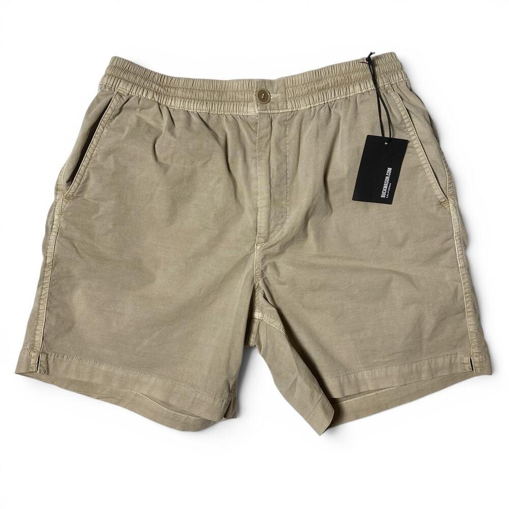 Buck Mason Faded Khaki Deck Short Mens Size S Beige 6in Inseam Cotton NWT